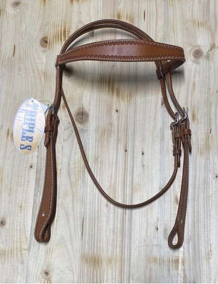 BRIGLIA WESTERN TRIPLES FRONTALINO E MONTANTI LARGHI