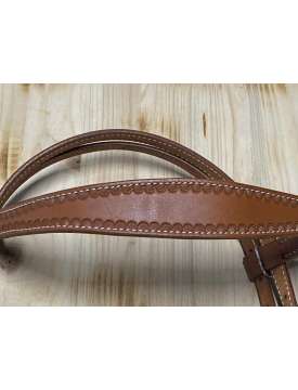 BRIGLIA WESTERN TRIPLES FRONTALINO E MONTANTI LARGHI-26626