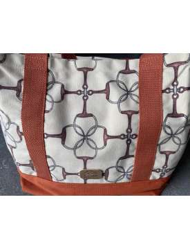 BORSA IN STOFFA STAMPA TEMA EQUESTRE-26645