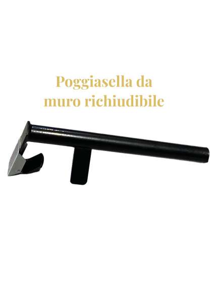 POGGIA SELLA IN METALLO DA MURO RICHIUDIBILE