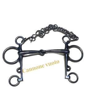 PELHAM IN ACCIAIO INOX CANNONE VUOTO DA 20MM-26724