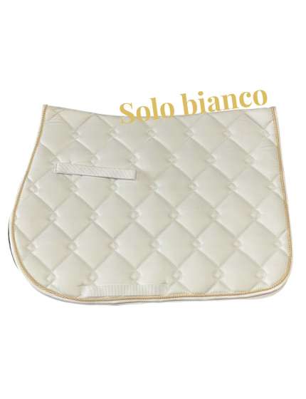 sottosella BIANCO CORDA ORO DA CAVALLO