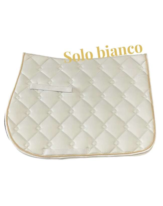 sottosella BIANCO CORDA ORO DA CAVALLO