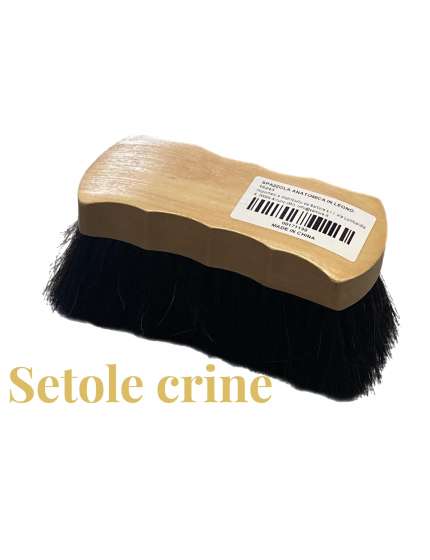 SPAZZOLA DORSO ANATOMICO LEGNO SETOLE CRINE