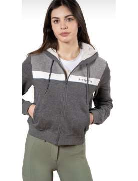 FELPA DISTINTO DONNA CROP CON CAPPUCCIO-26915