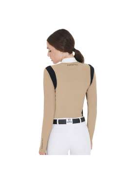 MAGLIA DA GARA EQUESTRO MANICA LUNGA BEIGE-26960