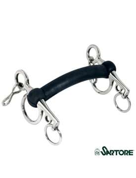 PELHAM INOX INTERO GOMMA ASTE CORTE-2699