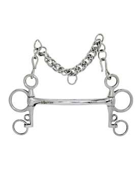 PELHAM INOX INTERO ASTA CORTA CANNONE PIENO DA 12MM-2700