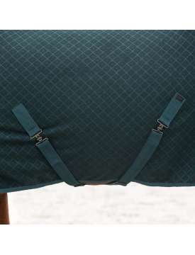 COPERTA PER CAVALLI IN PILE VERDE CON CINGHIE-27020