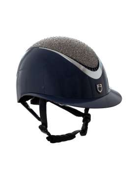 CASCO EQUESTRO VISIERA LARGA E BRILLANTINI-27027