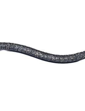 FRONTALINO IN CUOIO CON PIETRE BRILLANTINI-27039