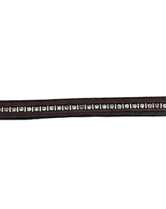 FRONTALINO IN CUOIO SOTTILE MARRONE