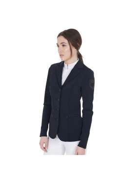 GIACCA EQUESTRO DONNA LOGO RICAMATO IN CONTRASTO-27114