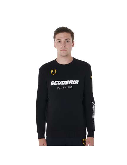 FELPA EQUESTRO UOMO SCUDERIA CON LOGHI