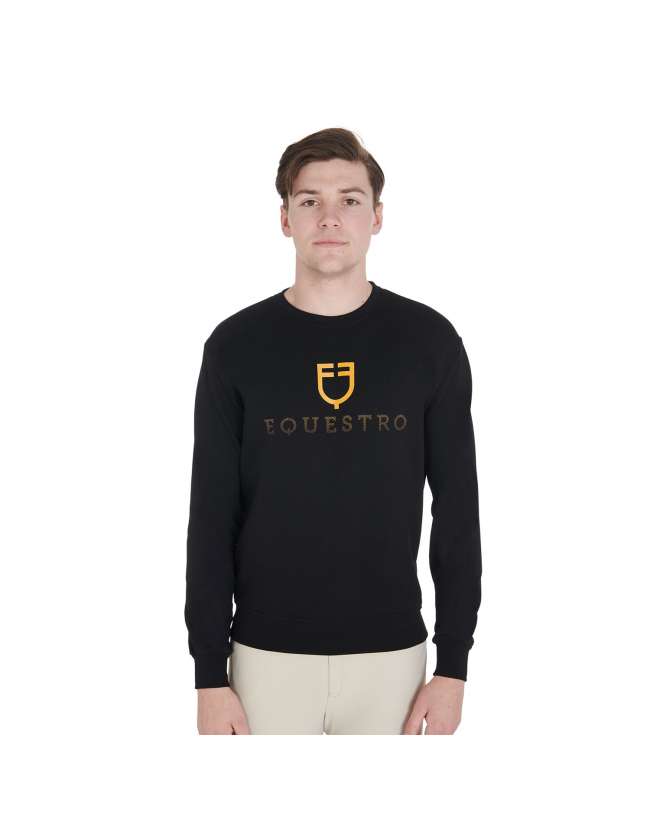 FELPA EQUESTRO UOMO GIROCOLLO IN COTONE