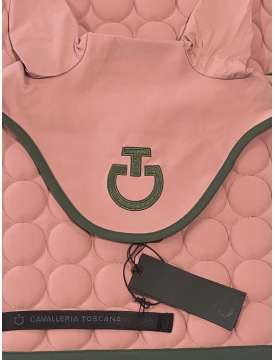 COMPLETO CAVALLERIA TOSCANA ROSA BORDO VERDE-27186