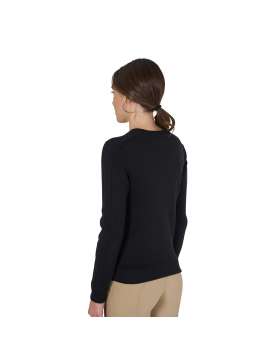 FELPA EQUESTRO DONNA GIROCOLLO LOGO STAMPATO-27291