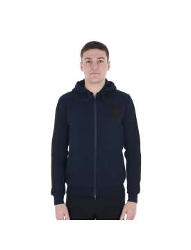 FELPA UOMO EQUESTRO CON CAPPUCCIO PILE INTERNO-27294