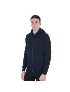 FELPA UOMO EQUESTRO CON CAPPUCCIO PILE INTERNO-27297