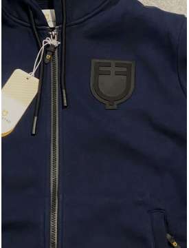 FELPA UOMO EQUESTRO CON CAPPUCCIO PILE INTERNO-27301