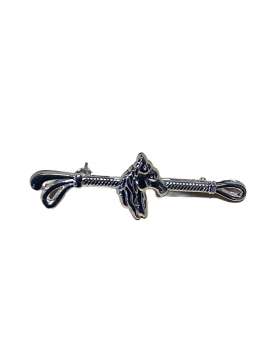 SPILLA PER PLASTRON FRUSTINO E TESTA CAVALLO-27325