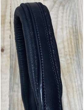 CAVEZZA IN CUOIO NERO CON GLITTER-27338