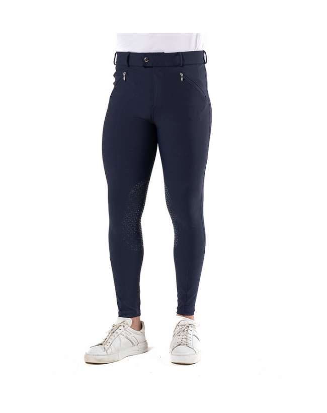 PANTALONE EQUITAZIONE UOMO COMODO CON GRIP