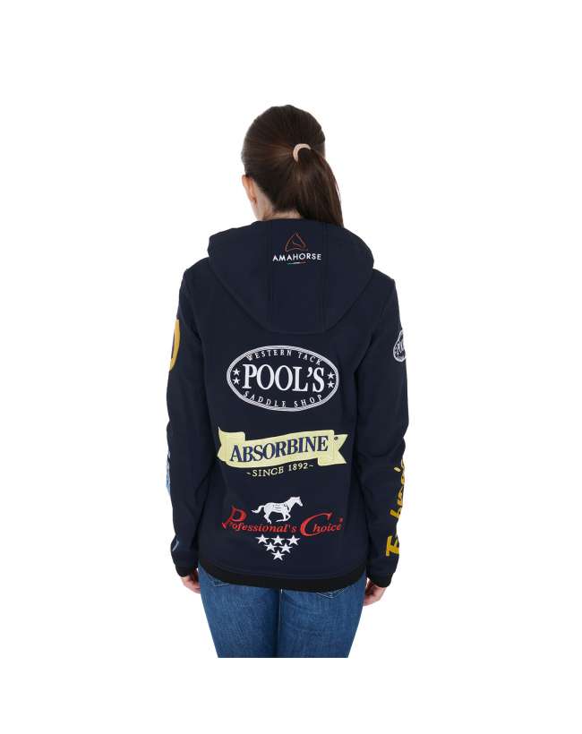 GIACCA DONNA equestro softshell multilogo