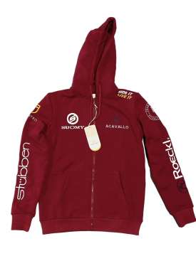 FELPA DONNA EQUESTRO MULTILOGO BORDEAUX-27446