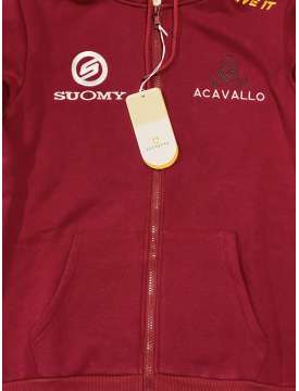 FELPA DONNA EQUESTRO MULTILOGO BORDEAUX-27449