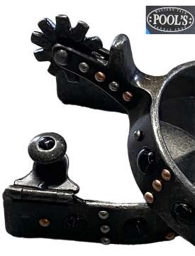 SPERONI WESTERN POOL'S ACCIAIO CON PERLE NERE-27511