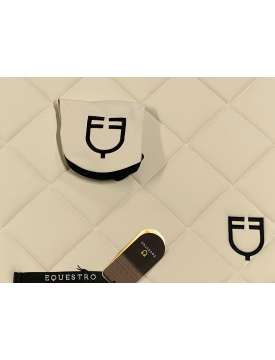 SOTTOSELLA E CUFFIA EQUESTRO BEIGE CHIARO LOGO-27643