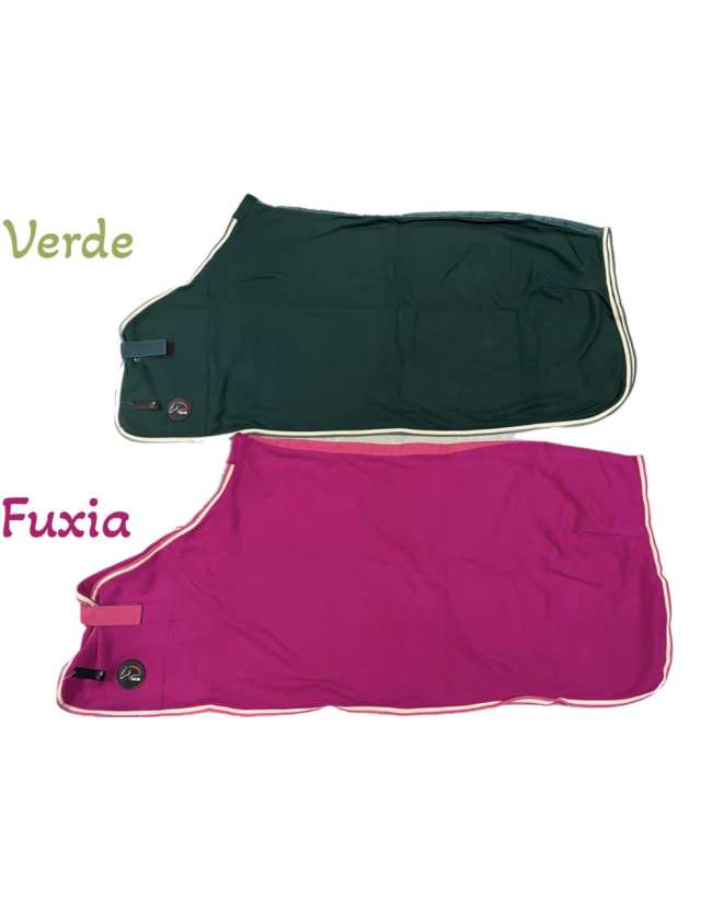 COPERTA PILE CAVALLI E PONY FUXIA