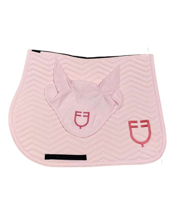 COMPLETO EQUESTRO ROSA SOTTOSELLA E CUFFIA