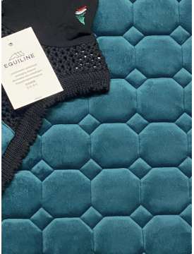 COMPLETO EQUILINE VERDE SMERALDO IN VELLUTO-27912