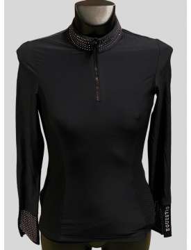 POLO DONNA EQUESTRO DA ALLENAMENTO CON STRASS-27973