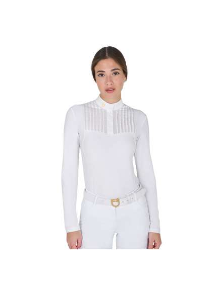 POLO EQUESTRO DONNA SLIM FIT CON STRASS