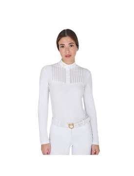 POLO EQUESTRO DONNA SLIM FIT CON STRASS-28022