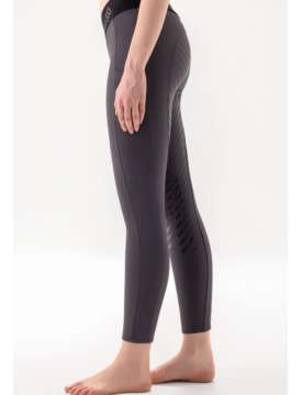 LEGGINGS EQUILINE GRIGIO FULL GRIP FELPATO-28256