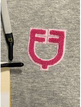 FELPA EQUESTRO DONNA CON CAPPUCCIO RICAMO FUXIA-28301