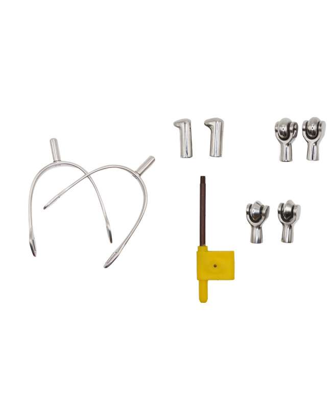 SPERONI INOX CON 4 GAMBI SOSTITUIBILI