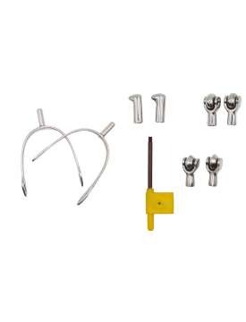 SPERONI INOX CON 4 GAMBI SOSTITUIBILI-28406