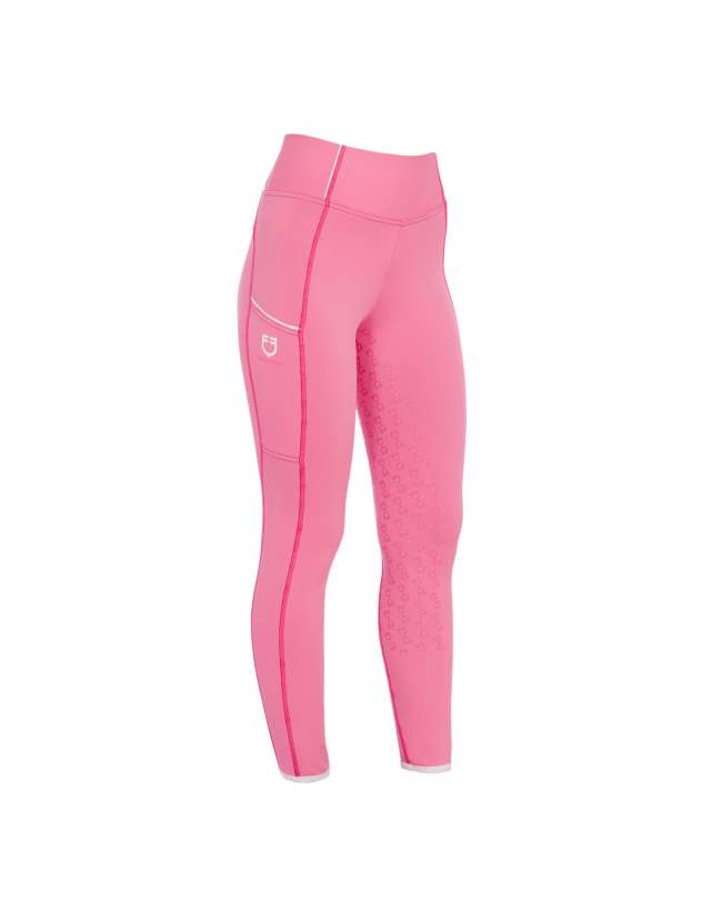 LEGGINGS EQUESTRO DONNA FULL GRIP FUXIA