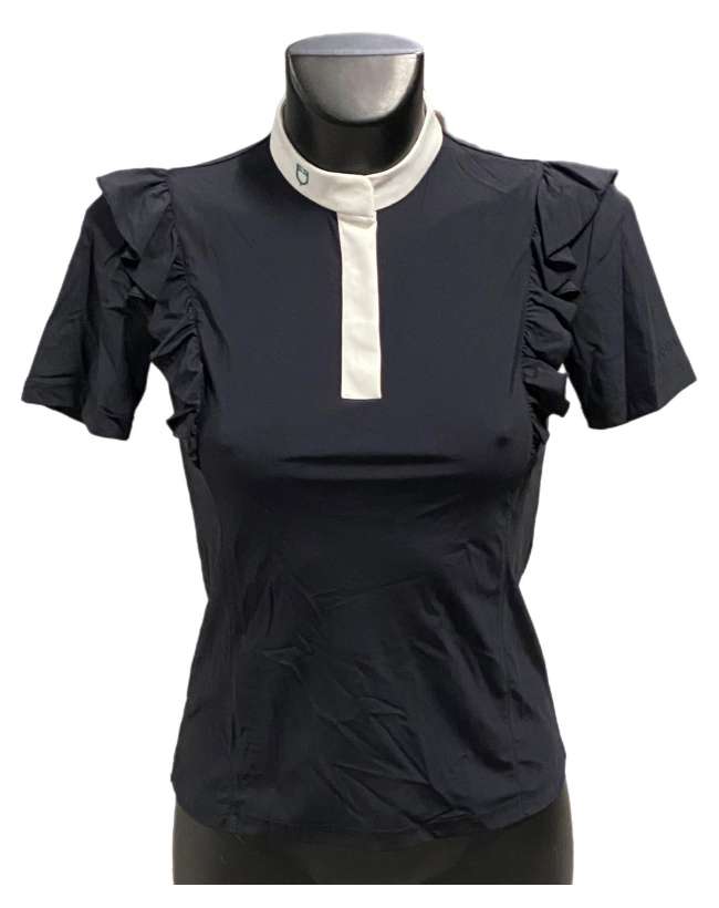 POLO DONNA EQUESTRO BLU DA CONCORSO