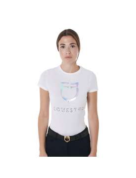 T-SHIRT EQUESTRO DONNA STAMPA MULTICOLORE-28513