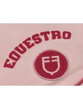 SOTTOSELLA E CUFFIA EQUESTRO ROSA CON LOGO-28520