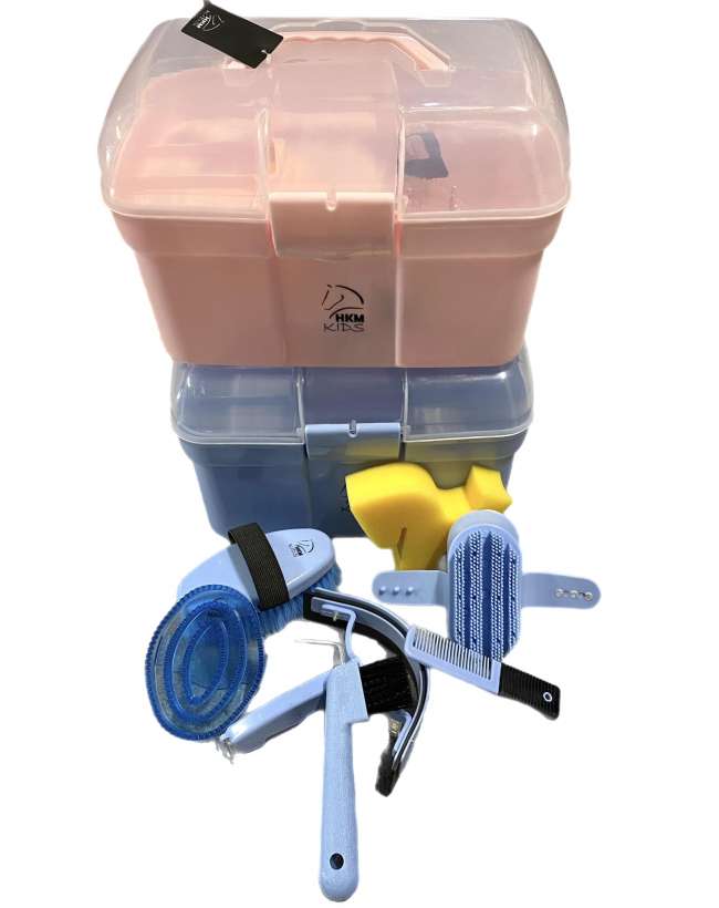 bauletto e spazzole per pulizia cavallo