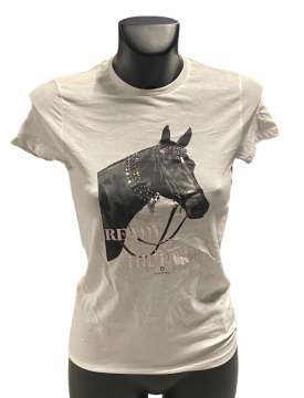 T-SHIRT EQUESTRO DONNA CON STAMPA E STRASS-28530