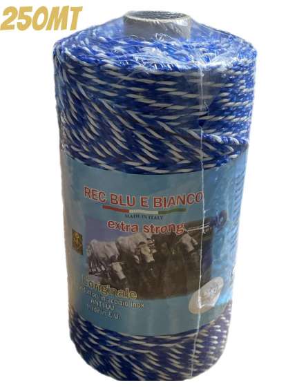 FILO ELETTRICO BLU E BIANCO CON 6 CONDUTTORI