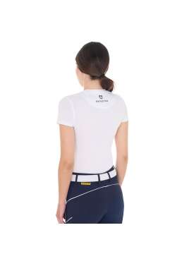 T-SHIRT DA DONNA EQUESTRO CANNES CON BRILLANTINI-28609